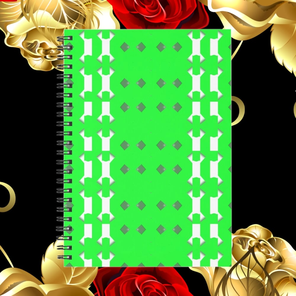A spiral notebook design created by Erin Nevers.