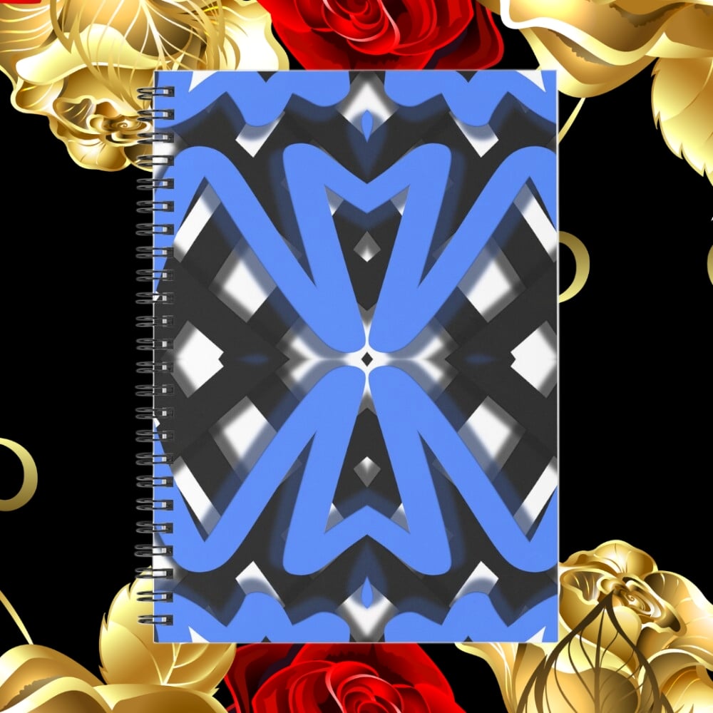 A spiral notebook design created by Erin Nevers.