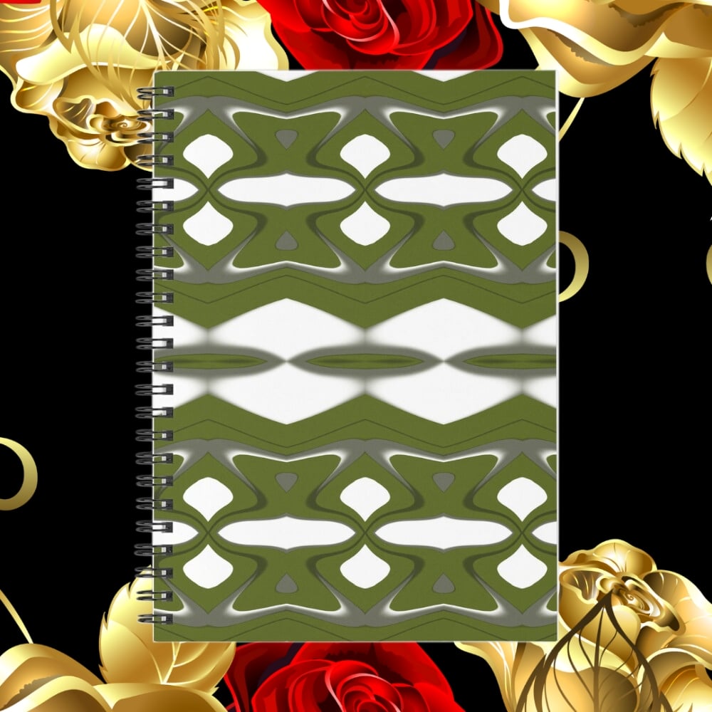 A spiral notebook design created by Erin Nevers.