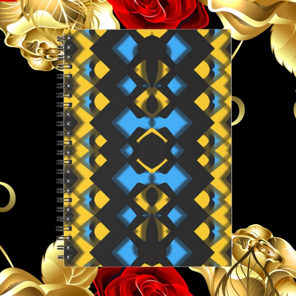 A spiral notebook design created by Erin Nevers.