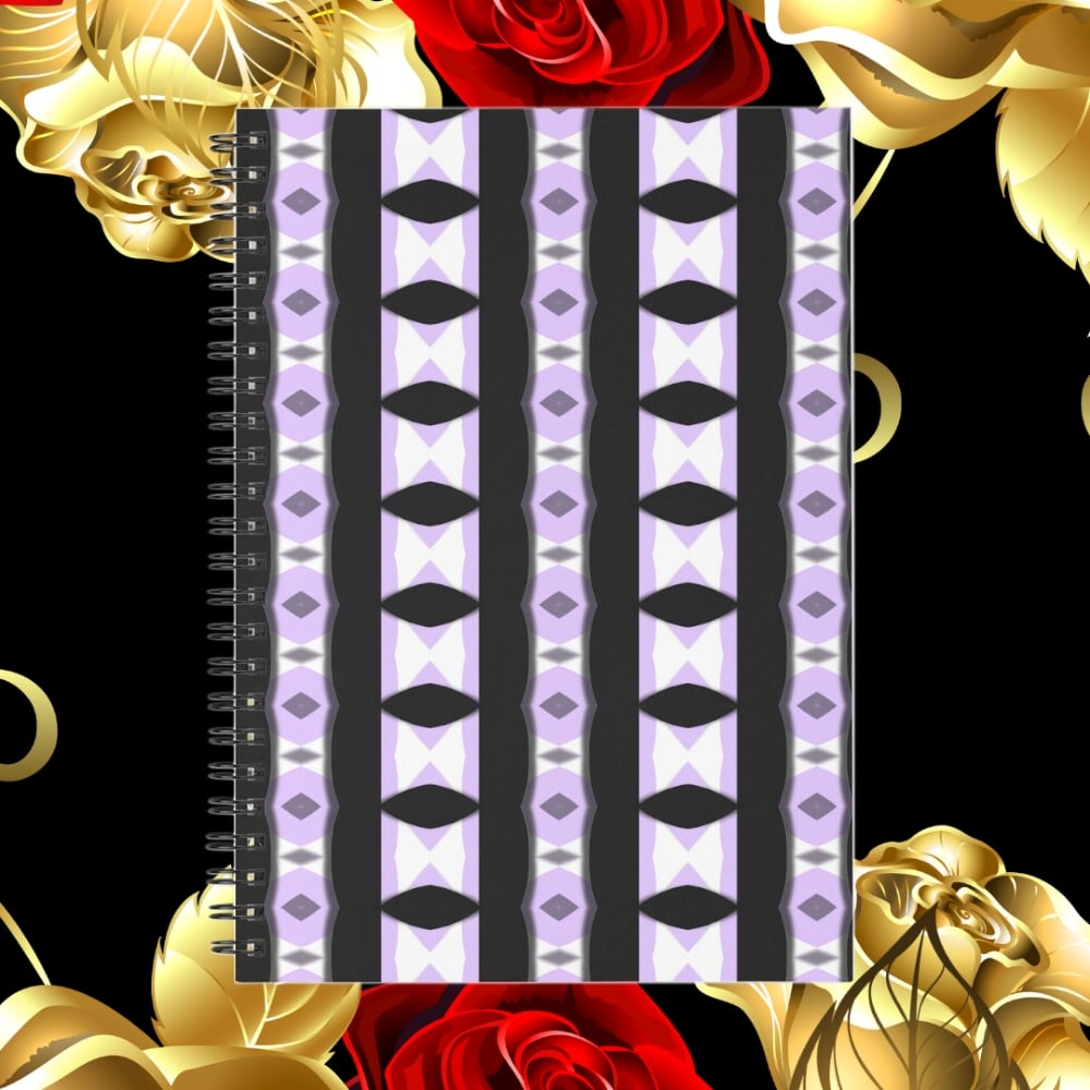 A spiral notebook design created by Erin Nevers.