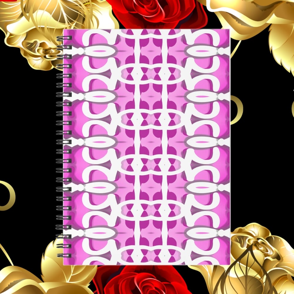 A spiral notebook design created by Erin Nevers.