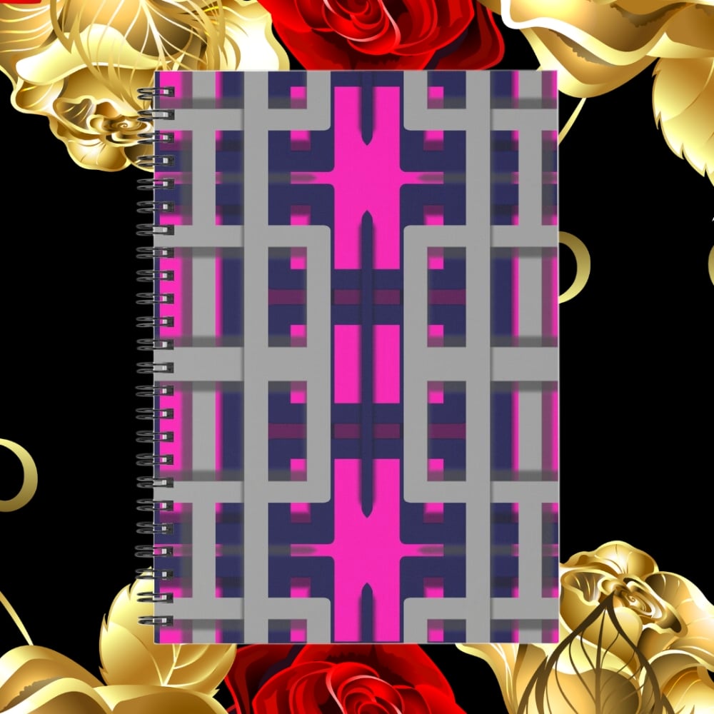 A spiral notebook design created by Erin Nevers.