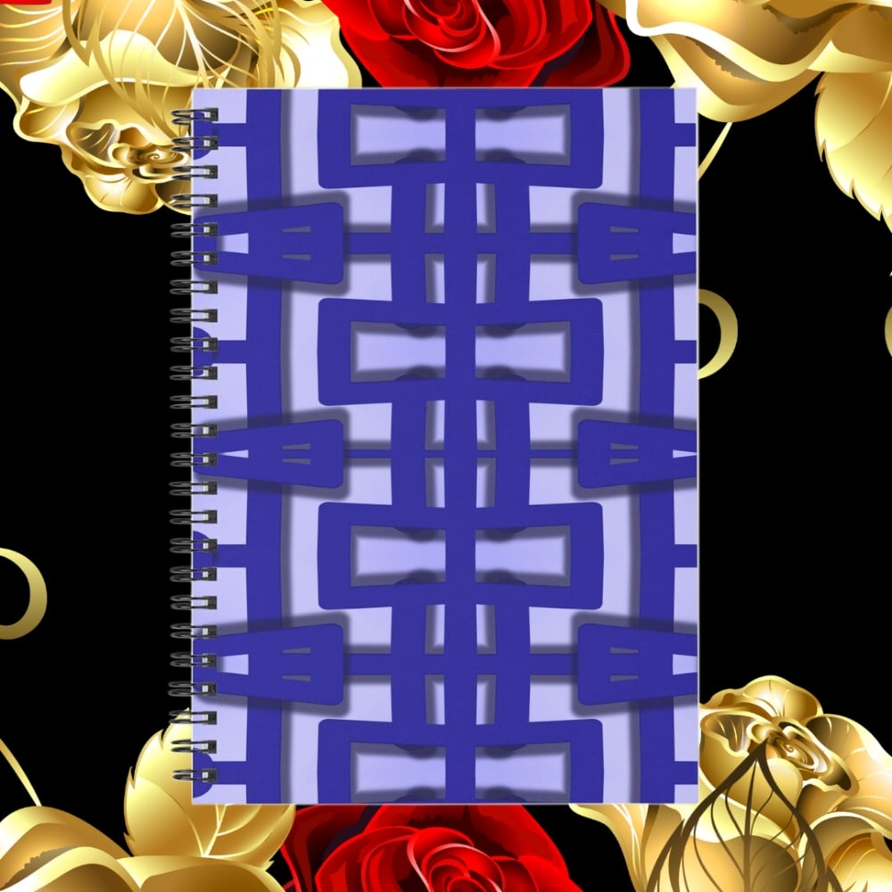 A spiral notebook design created by Erin Nevers.