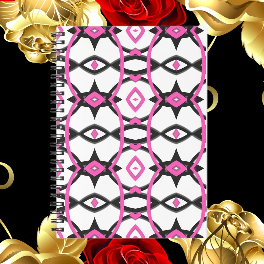 A spiral notebook design created by Erin Nevers.