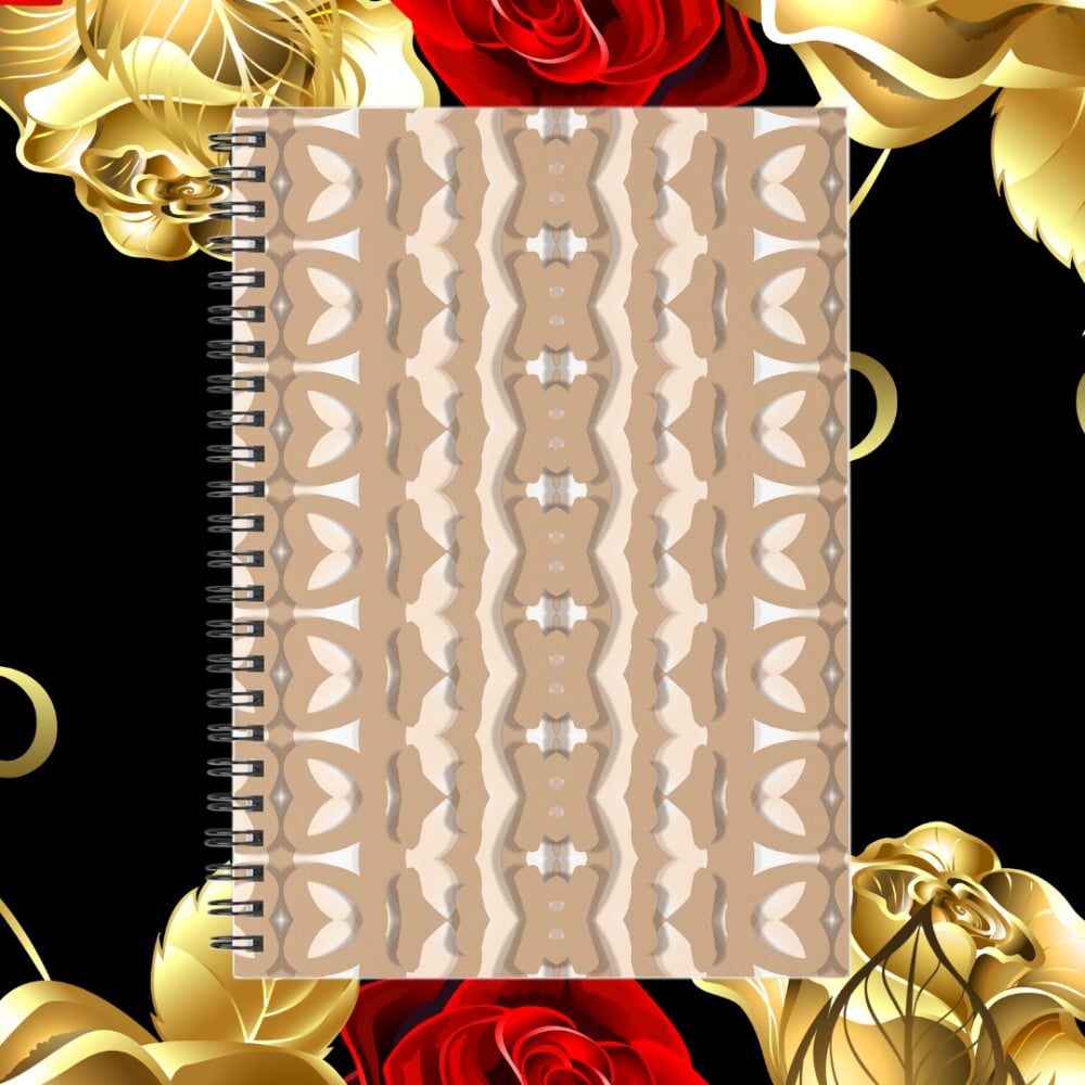 A spiral notebook design created by Erin Nevers.