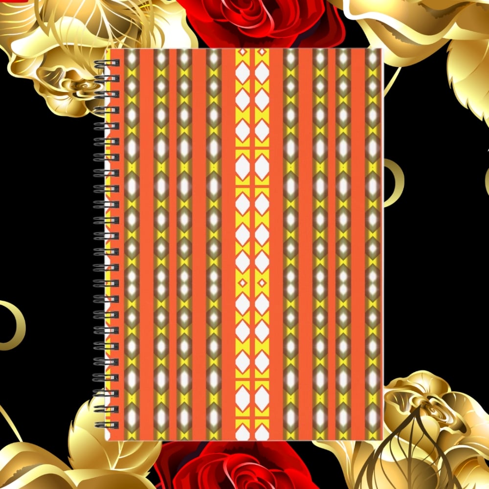 A spiral notebook design created by Erin Nevers.