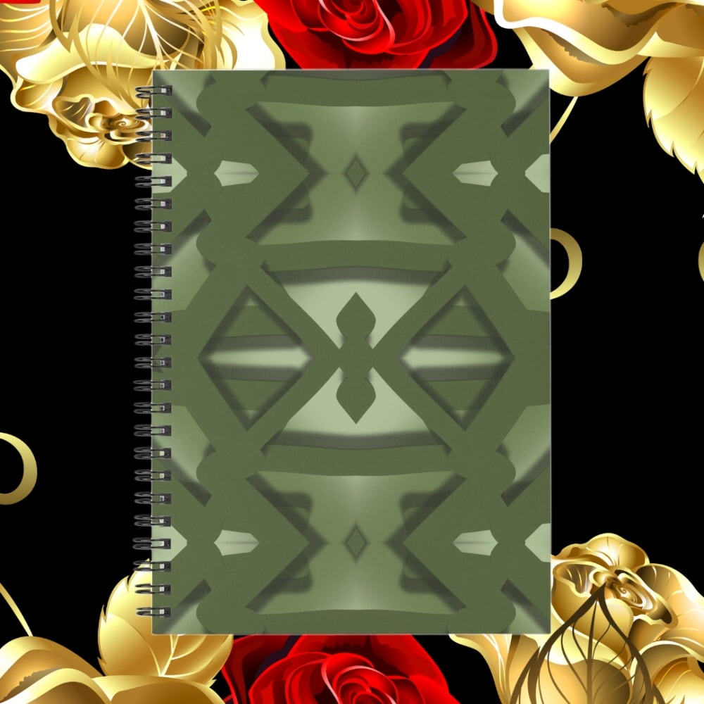 A spiral notebook design created by Erin Nevers.
