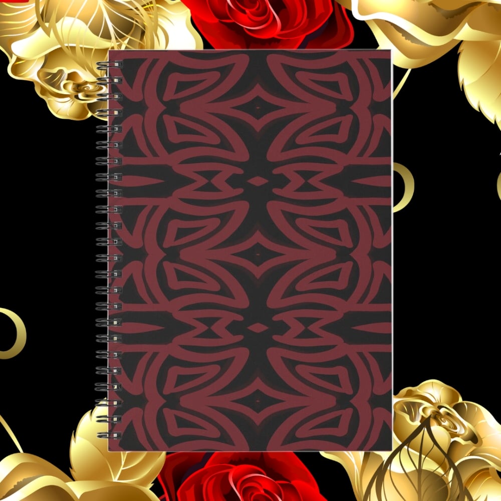 A spiral notebook design created by Erin Nevers.