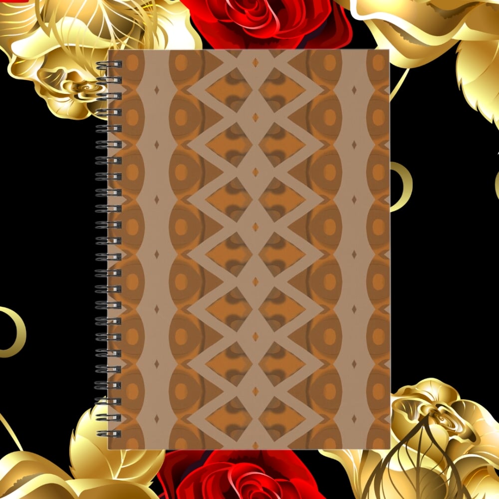 A spiral notebook design created by Erin Nevers.