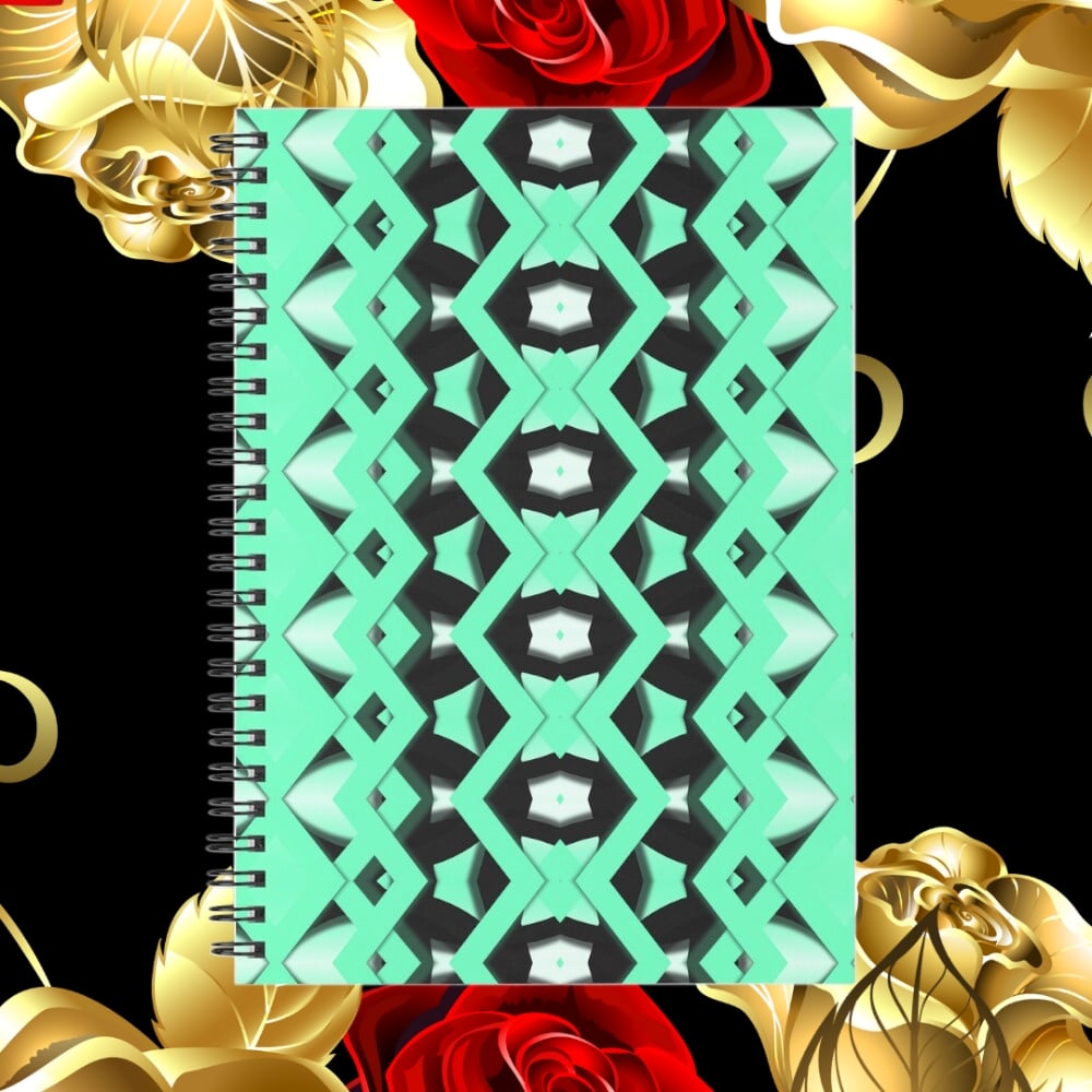 A spiral notebook design created by Erin Nevers.