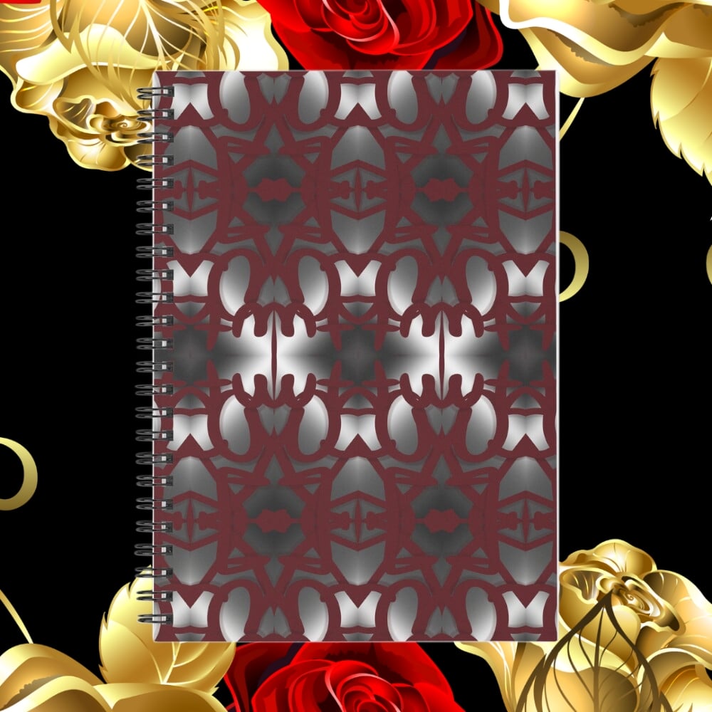 A spiral notebook design created by Erin Nevers.