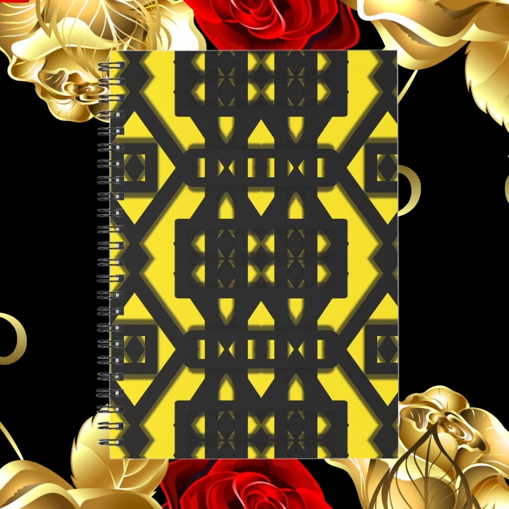 A spiral notebook design created by Erin Nevers.