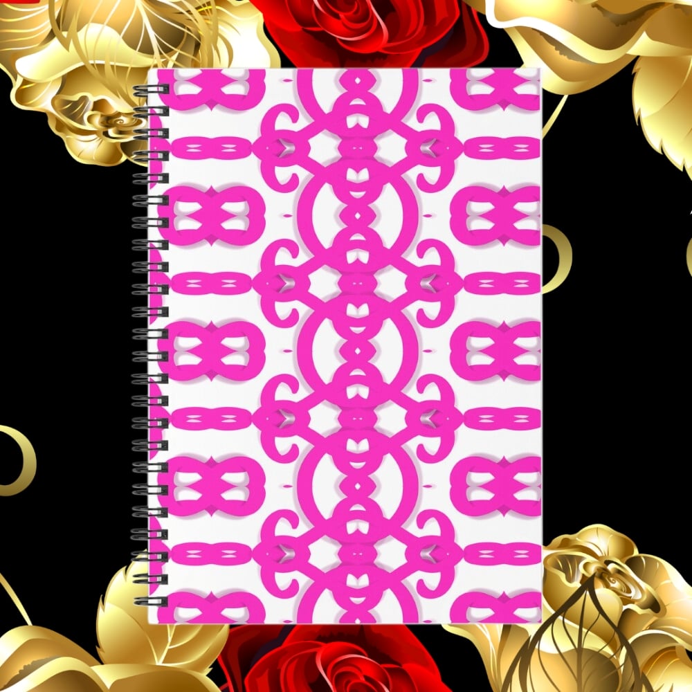 A spiral notebook design created by Erin Nevers.