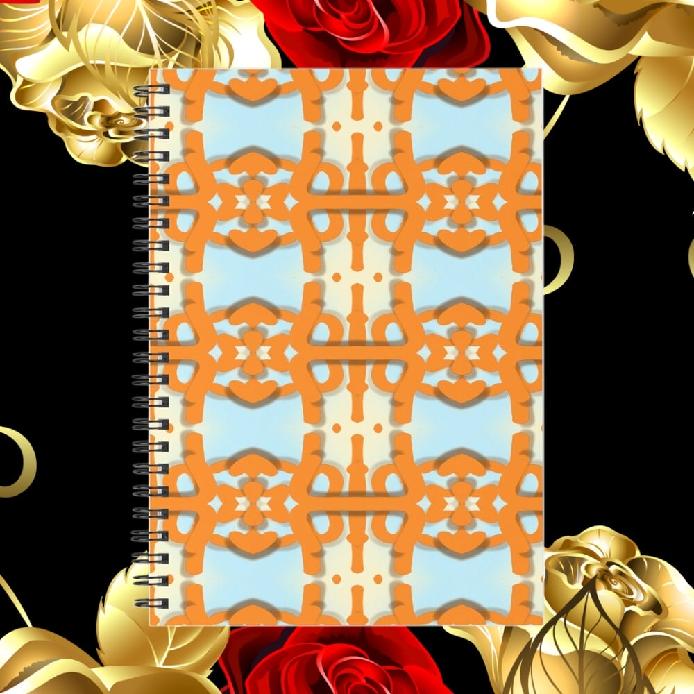 A spiral notebook design created by Erin Nevers.