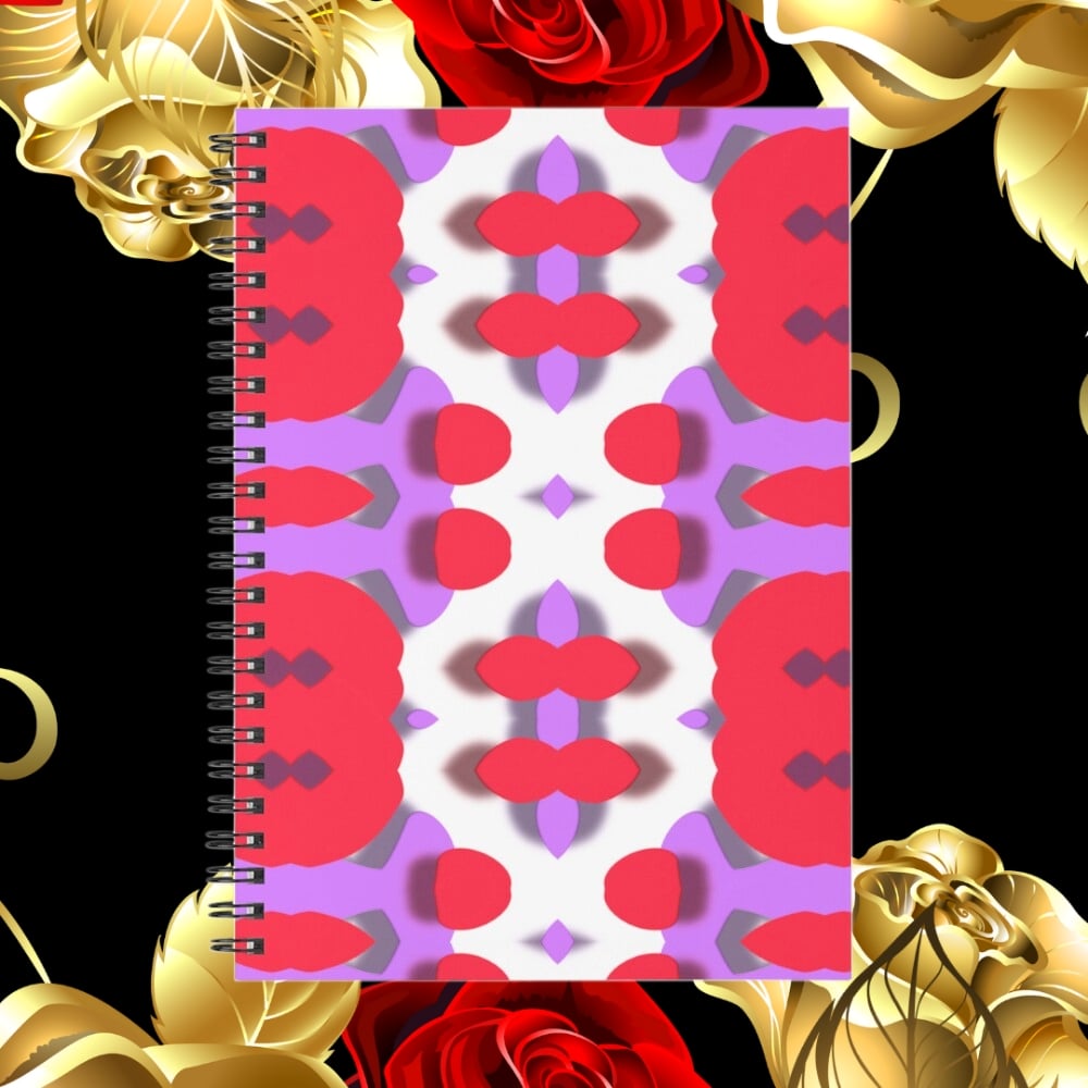 A spiral notebook design created by Erin Nevers.