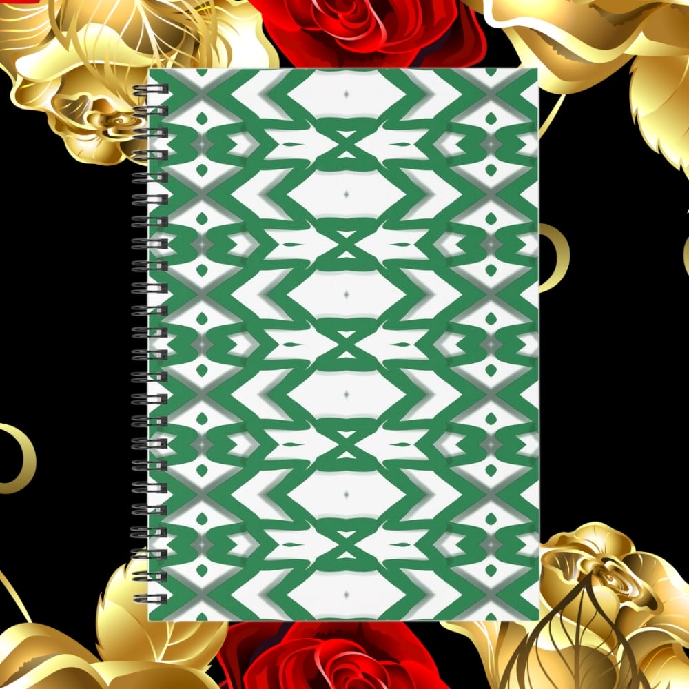 A spiral notebook design created by Erin Nevers.