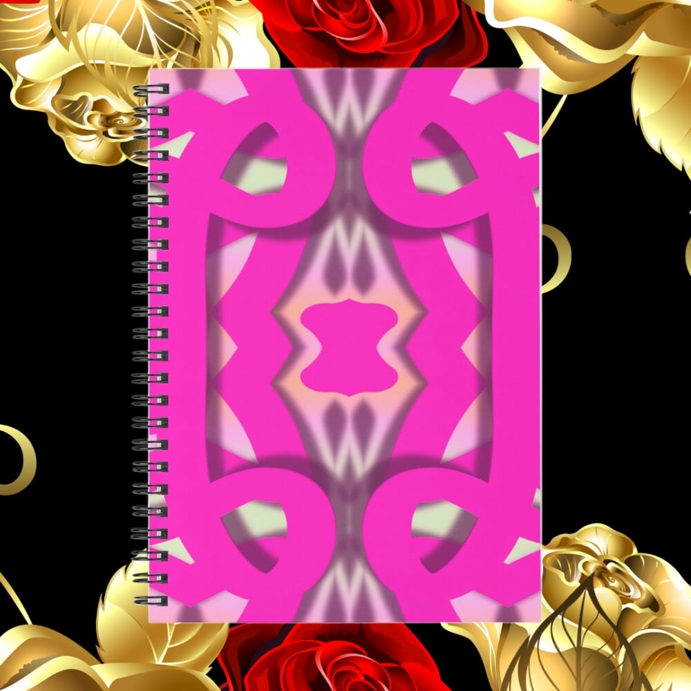A spiral notebook design created by Erin Nevers.