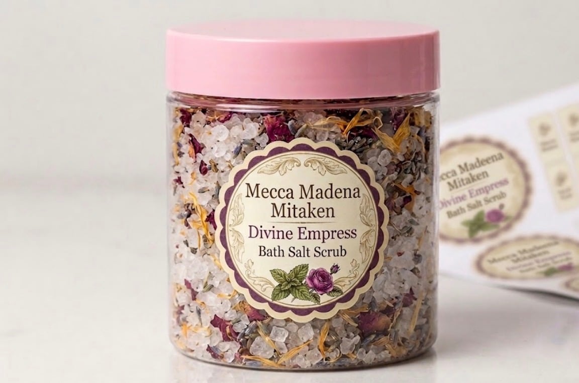 Divine Empress Bath Salt Scrub | Botanical Goddess & Self-Love Soak