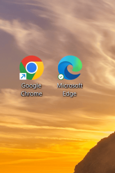 google chrome, microsoft edge