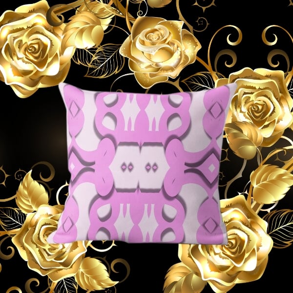 A throw pillow design created by Erin Nevers.