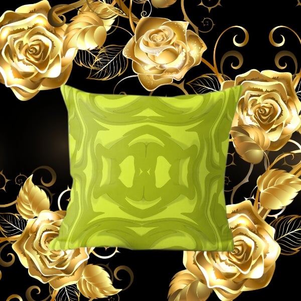 A throw pillow design created by Erin Nevers.