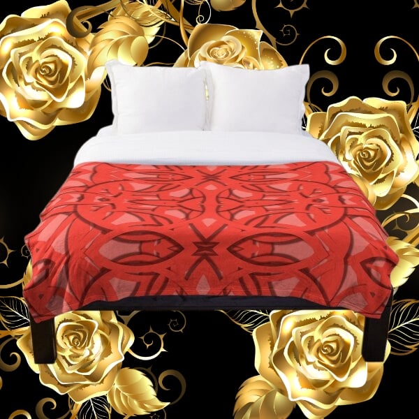 A throw blanket design created by Erin Nevers.