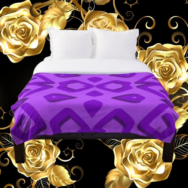 A throw blanket design created by Erin Nevers.