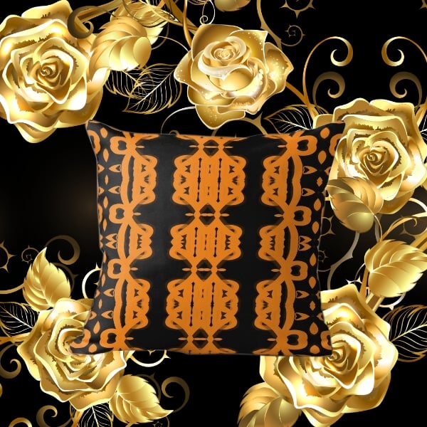 A throw pillow design created by Erin Nevers.