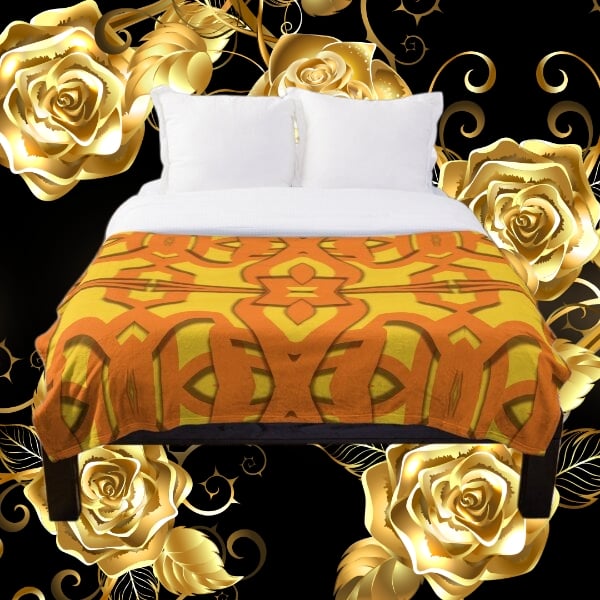 A throw blanket design created by Erin Nevers.