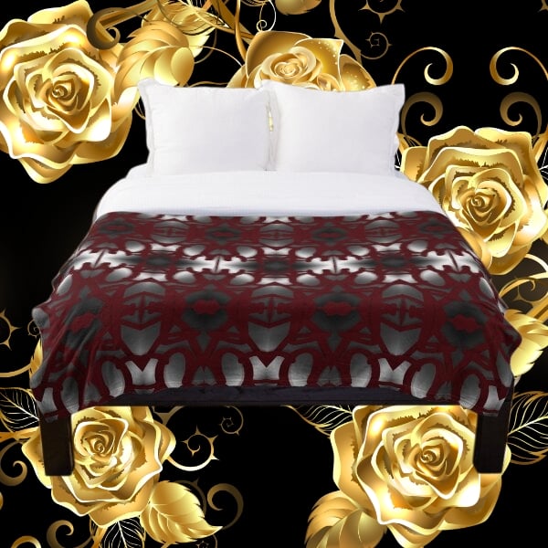 A throw blanket design created by Erin Nevers.