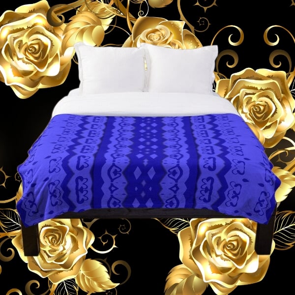 A throw blanket design created by Erin Nevers.
