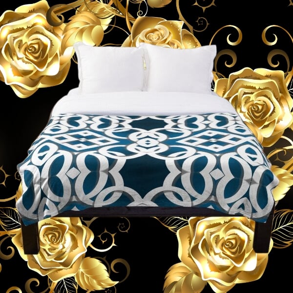 A throw blanket design created by Erin Nevers.