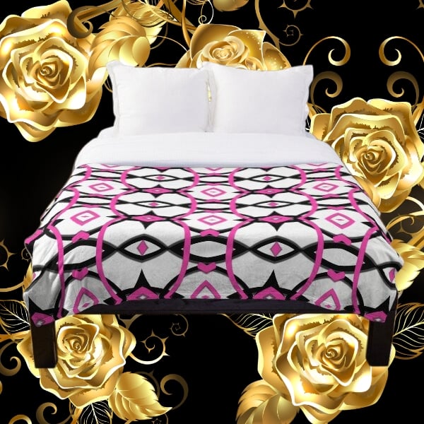 A throw blanket design created by Erin Nevers.