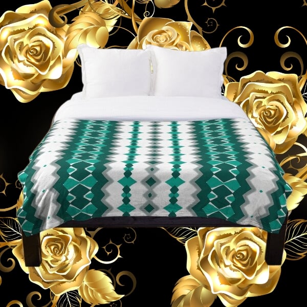 A throw blanket design created by Erin Nevers.