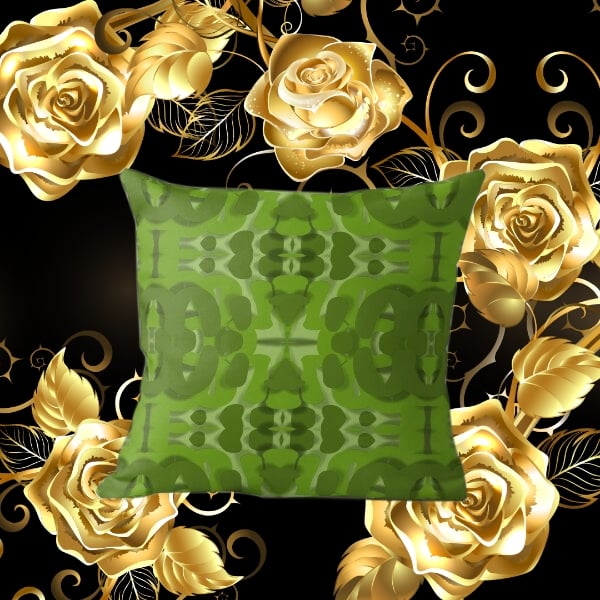A throw pillow design created by Erin Nevers.