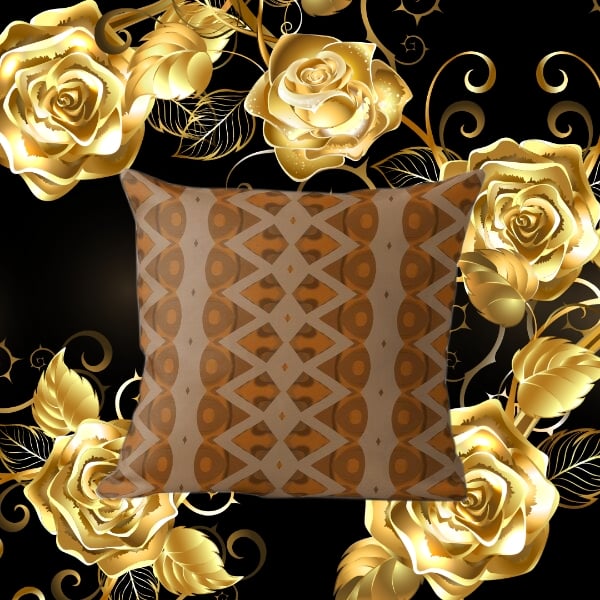 A throw pillow design created by Erin Nevers.