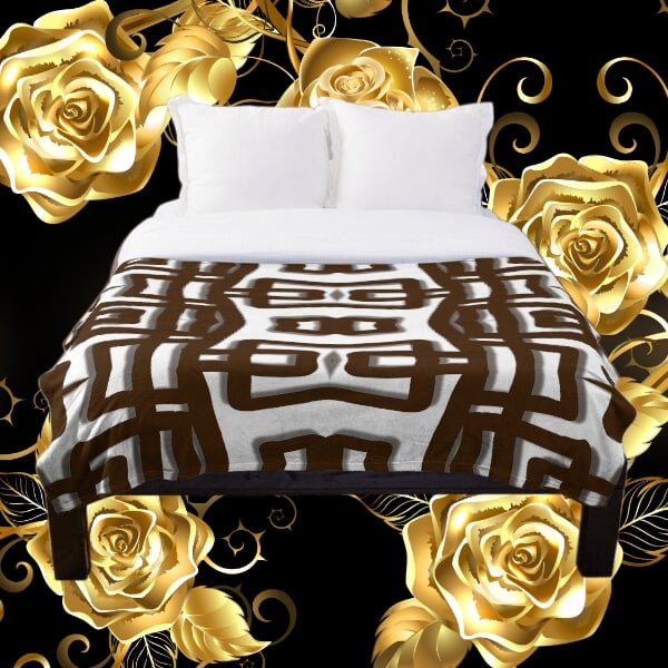 A throw blanket design created by Erin Nevers.