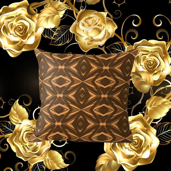 A throw pillow design created by Erin Nevers.