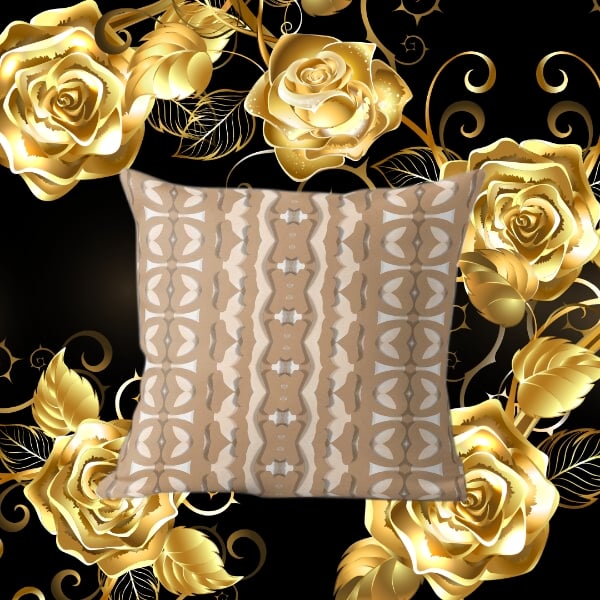 A throw pillow design created by Erin Nevers.