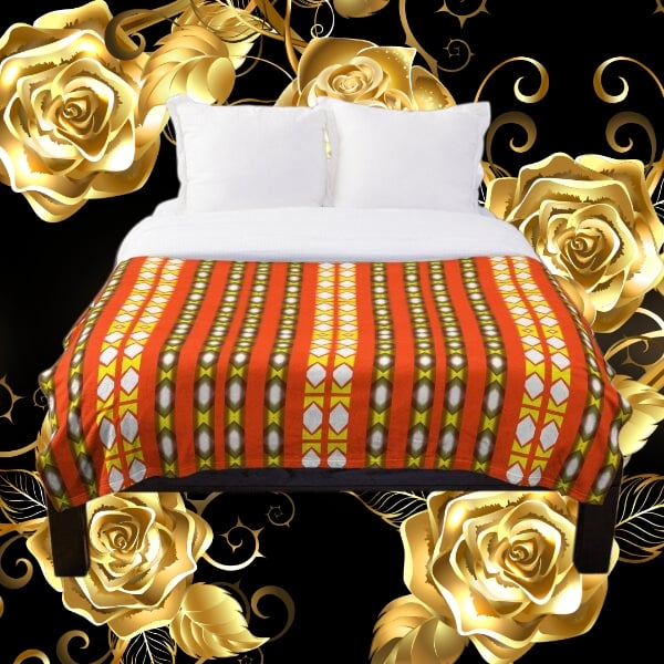 A throw blanket design created by Erin Nevers.