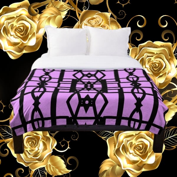 A throw blanket design created by Erin Nevers.