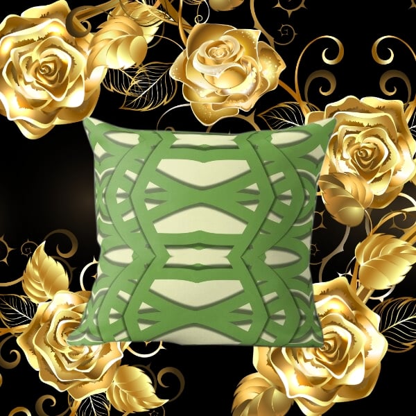 A throw pillow design created by Erin Nevers.