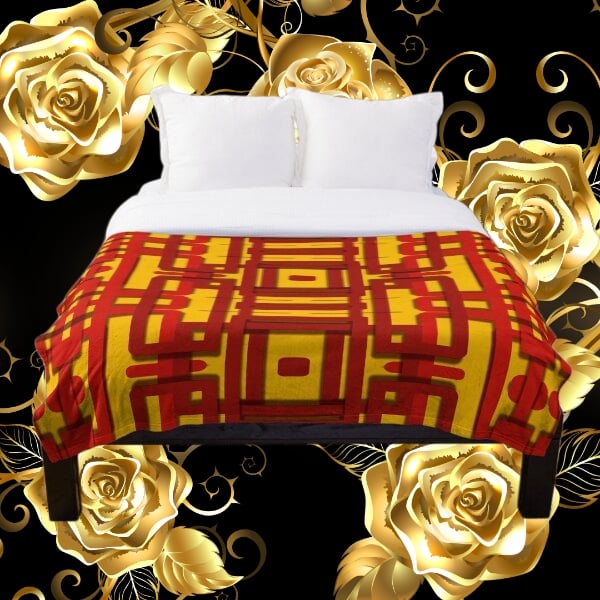 A throw blanket design created by Erin Nevers.