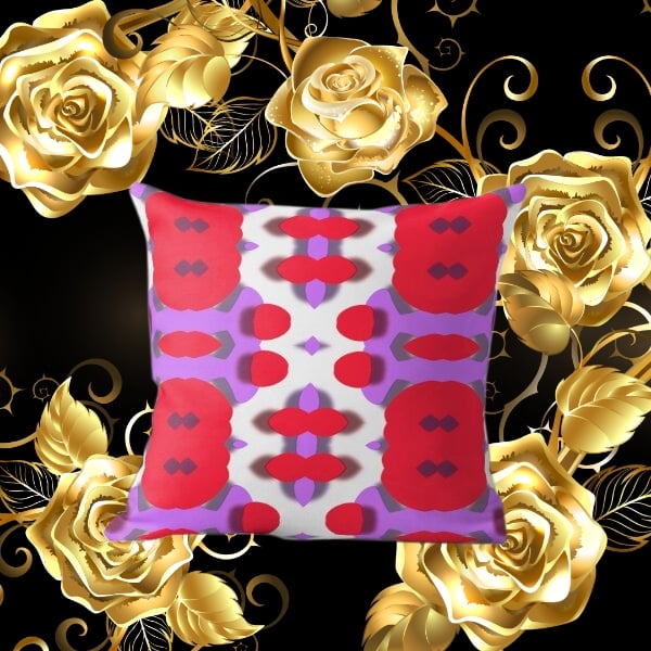 A throw pillow design created by Erin Nevers.