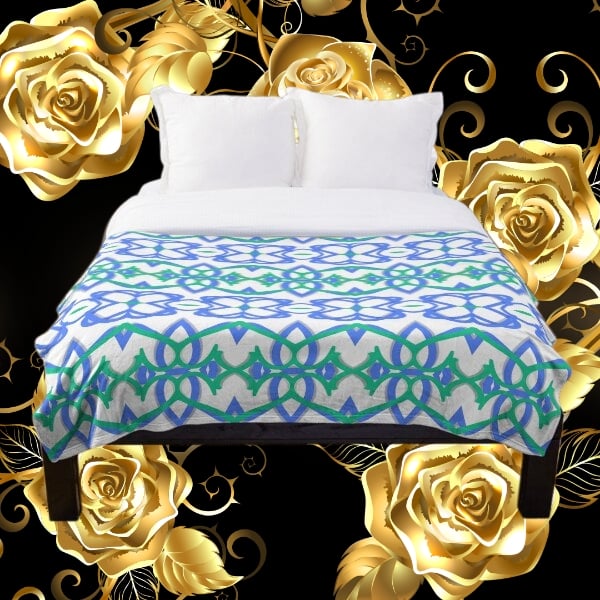 A throw blanket design created by Erin Nevers.