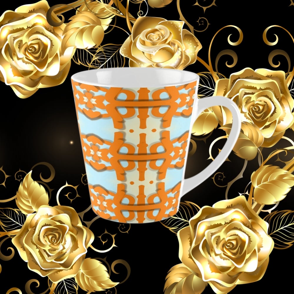 A tall mug design created by Erin Nevers.