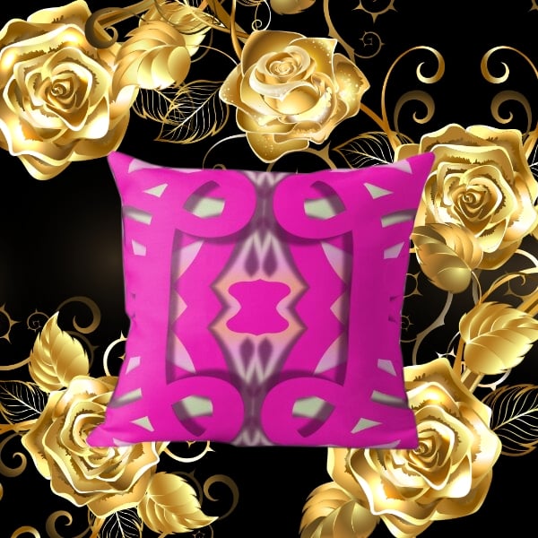 A throw pillow design created by Erin Nevers.