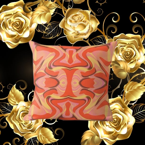 A throw pillow design created by Erin Nevers.