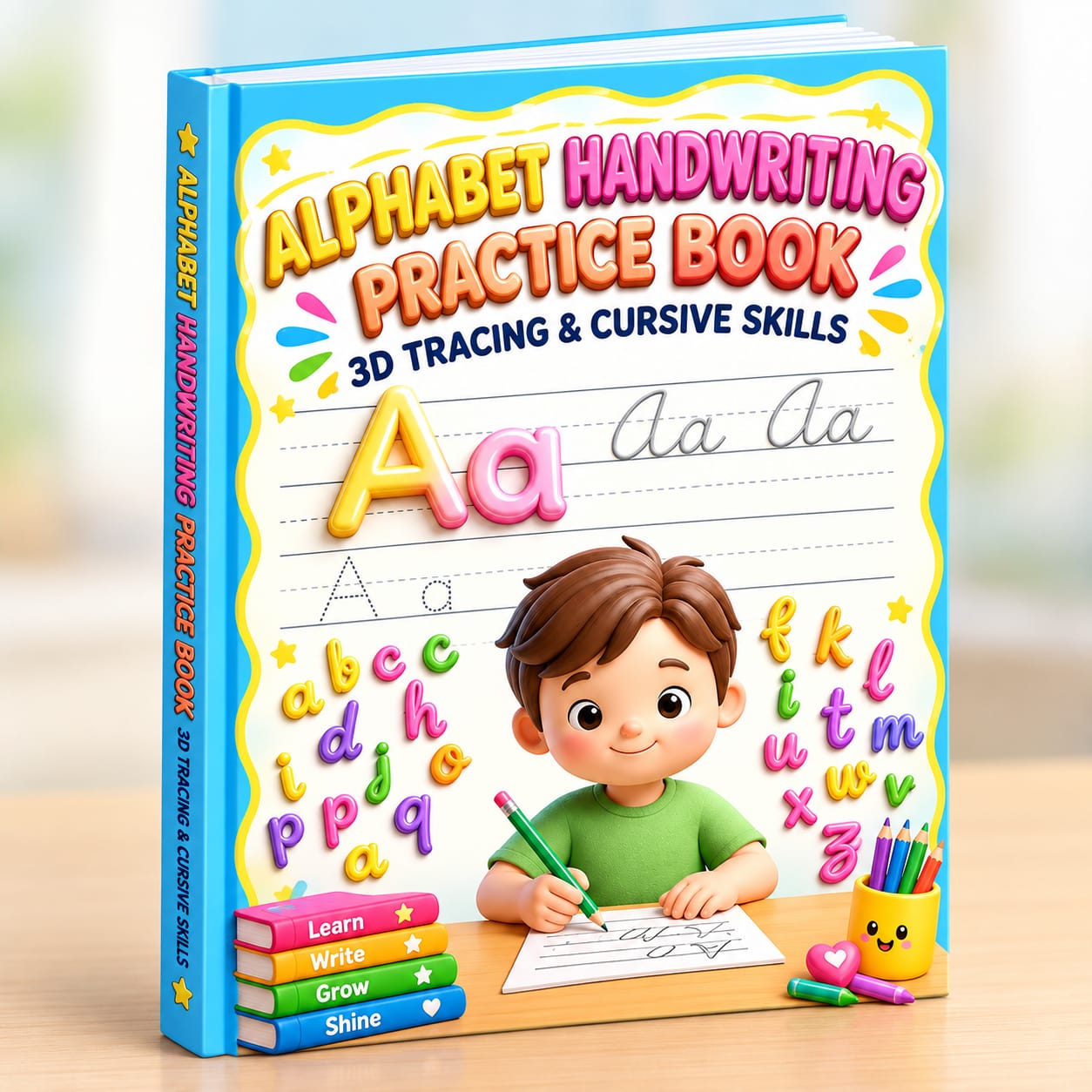 ABC handwriting workbook alphabet tracing book letter tracing printable kids writing practice preschool alphabet workbook kindergarten handwriting alphabet printable PDF ABC writing activities uppercase lowercase practice early learning workbook handwriting worksheets for kids preschool printable activities